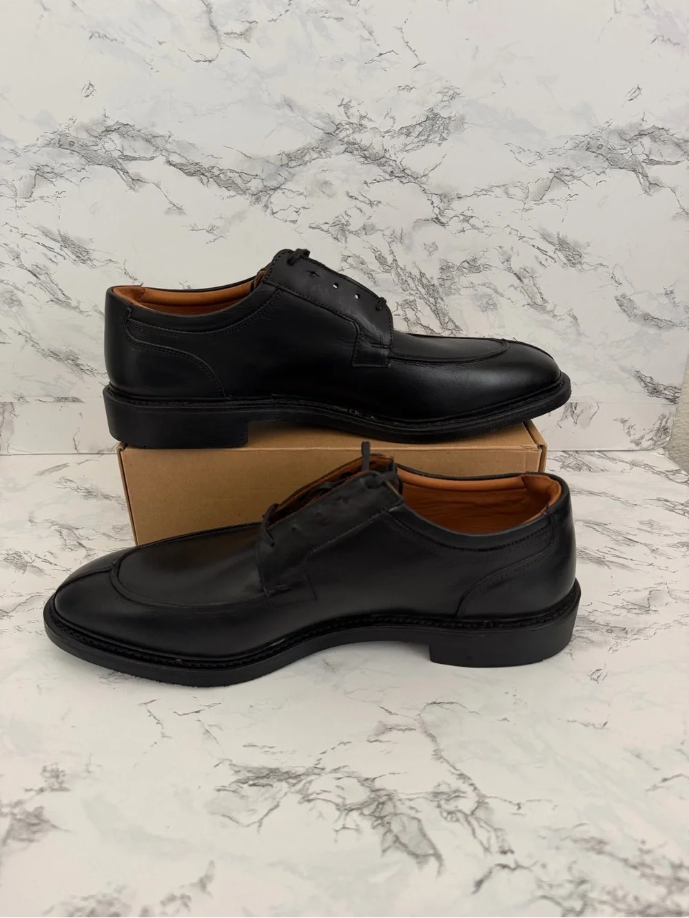 Allen Edmonds Denali Derby Leather Split-Toe Lace Dress Shoe Black Men’s Size 13